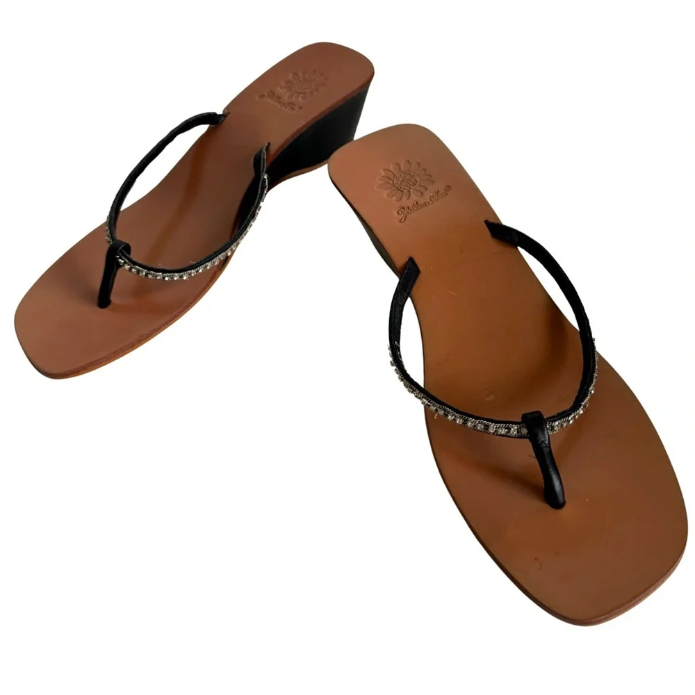 Crystal Strap Sandals Sz 7 - Picture 9 of 14